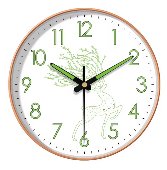 GlowDeer Luminous Wall Clock